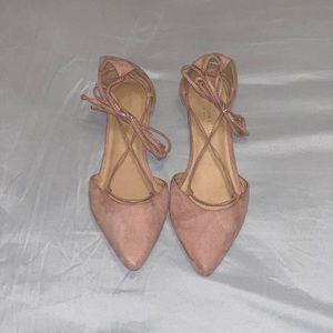 Christian siriano lace up flats.